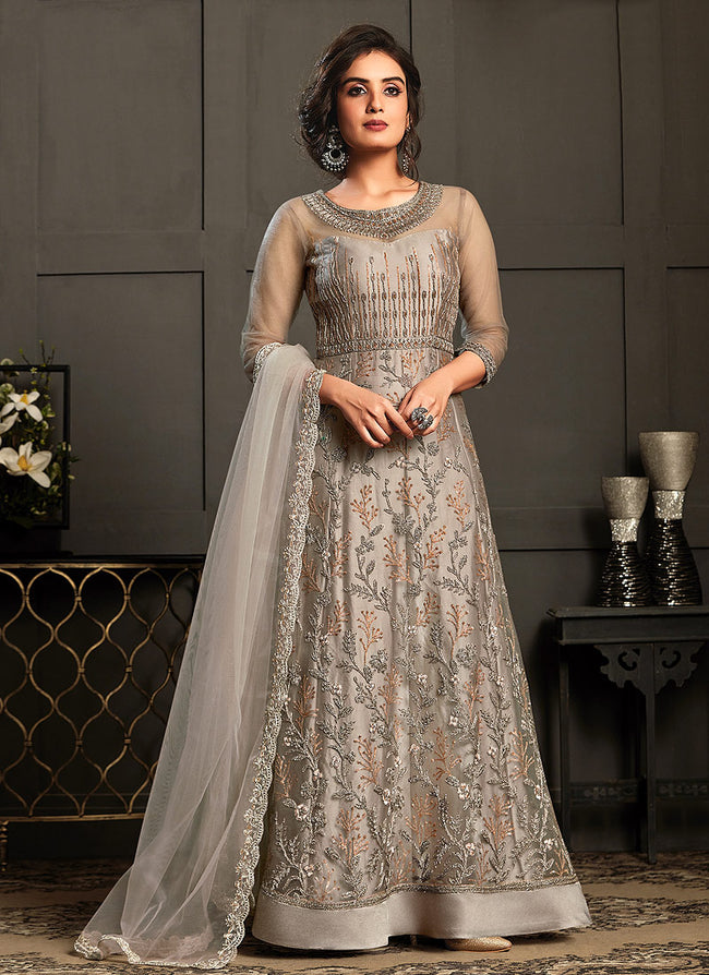 Buy ALL SAINTS Harper Embroidered Sheath Dress | Silver Color Women | AJIO  LUXE